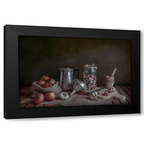 Morning Light Black Modern Wood Framed Art Print with Double Matting by Perfoncio, Margareth