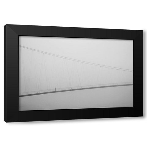 From Distance Black Modern Wood Framed Art Print by Nevistic, Krunoslav