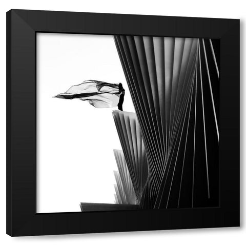 On The Edge Black Modern Wood Framed Art Print with Double Matting by Odorizzi, Patrick