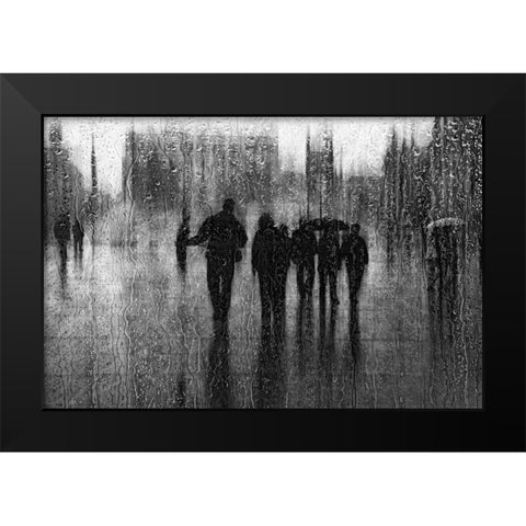 After The Rain Black Modern Wood Framed Art Print by Schleicher-Schwarz, Roswitha