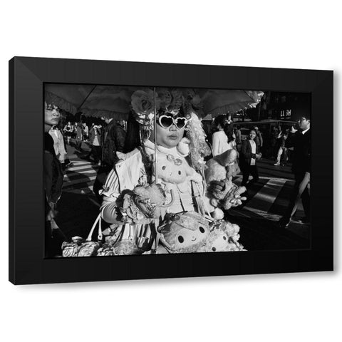 Untitled Black Modern Wood Framed Art Print by Suzuki, Tatsuo