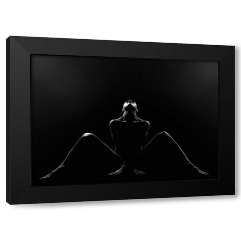 Alexa Black Modern Wood Framed Art Print with Double Matting by Kiss, Jozef