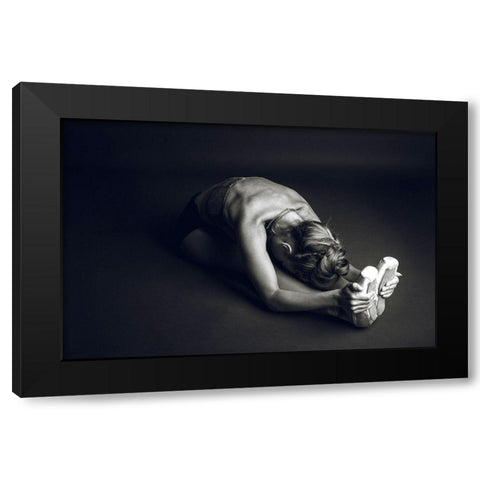 Communication Black Modern Wood Framed Art Print by Amos, Nir