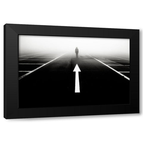 Sign Black Modern Wood Framed Art Print by Sugimoto, Koji