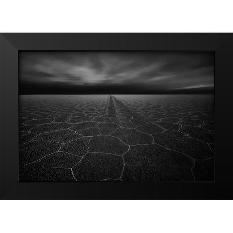 On The Road To Nowhere Black Modern Wood Framed Art Print by Schilbe, Stefan