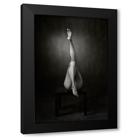 One Up, One Down Black Modern Wood Framed Art Print with Double Matting by Catchlight Studio