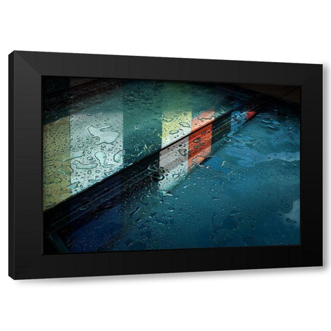 Reflections Black Modern Wood Framed Art Print by Van Maastricht, Henk