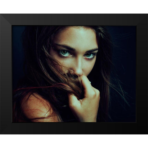 Untitled Black Modern Wood Framed Art Print by Rise, Zachar