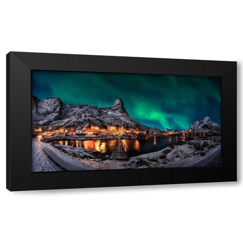 Gangway Borealis Black Modern Wood Framed Art Print by De La, Javier