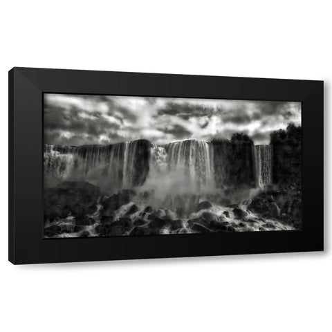 Niagaras Cave Of The Winds Black Modern Wood Framed Art Print with Double Matting by Depaepe, Yvette