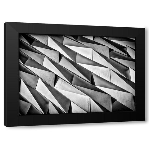 Rough Skin Black Modern Wood Framed Art Print with Double Matting by Jeanes, Matthew