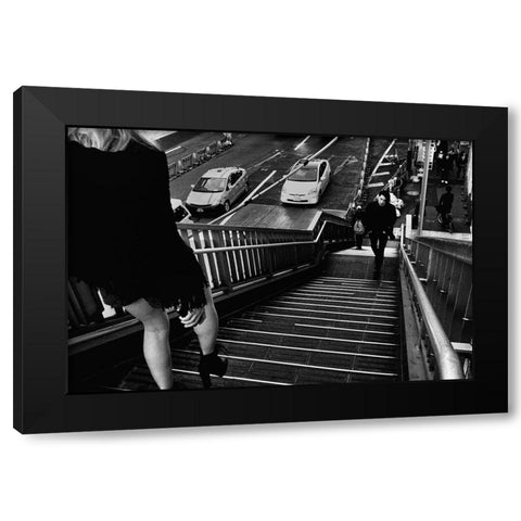 Untitled Black Modern Wood Framed Art Print by Suzuki, Tatsuo