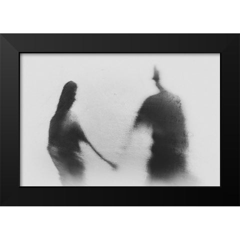 Memories In Love Black Modern Wood Framed Art Print by Satriani, Jay