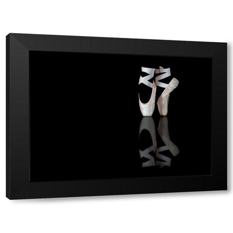 Ballet Black Modern Wood Framed Art Print by Pentony MA, Pauline