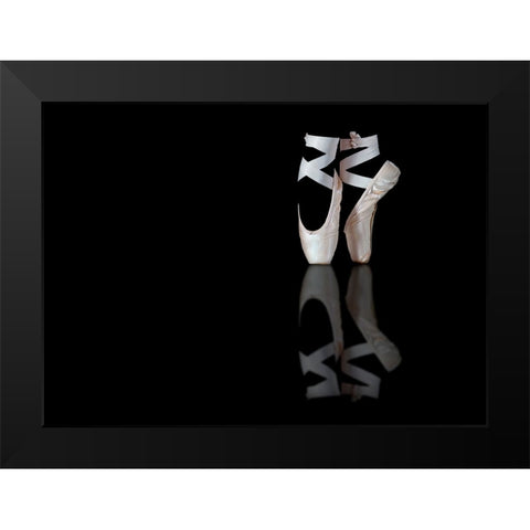 Ballet Black Modern Wood Framed Art Print by Pentony MA, Pauline