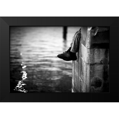 Legs Black Modern Wood Framed Art Print by Simoes, Goncalo