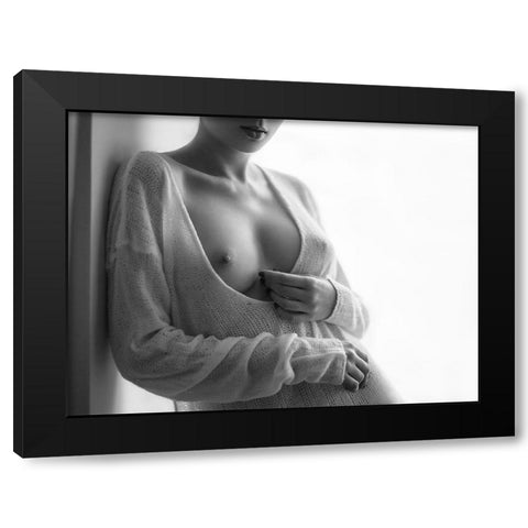 Untitled Black Modern Wood Framed Art Print with Double Matting by Shevchenko, Yuri