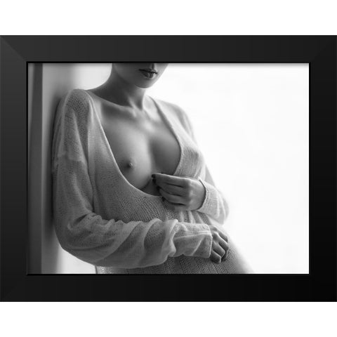Untitled Black Modern Wood Framed Art Print by Shevchenko, Yuri