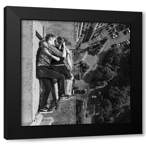 Requiem For A Dream Black Modern Wood Framed Art Print by Aleksey, Panteleev