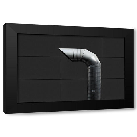 Blow Out Black Modern Wood Framed Art Print with Double Matting by Eisele, Stefan