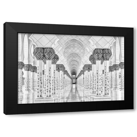 Kind Of Symmetry Black Modern Wood Framed Art Print with Double Matting by Schilbe, Stefan