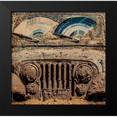 After The Mudbog Black Modern Wood Framed Art Print by Heiser, Jay