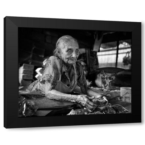 Doapa Claudia. Tabasco-Mexico Black Modern Wood Framed Art Print by B Ferragut, Toni