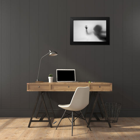 Dream Of Flying Black Modern Wood Framed Art Print by Seita, Milena