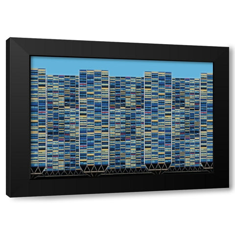 Big-Bigger-Biggest Black Modern Wood Framed Art Print with Double Matting by Van Maastricht, Henk