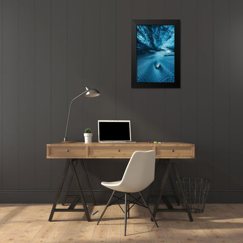 Crystal Cave I Black Modern Wood Framed Art Print by Pablo de, Juan