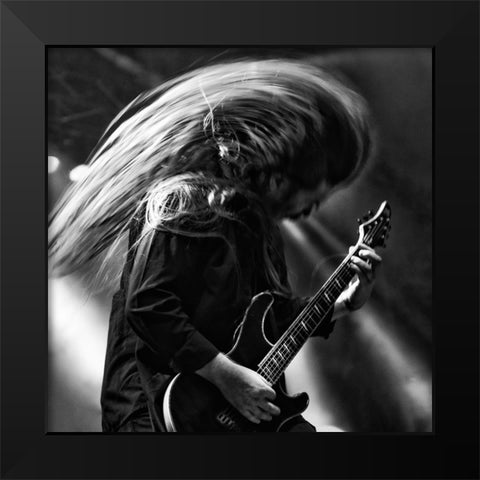 Metaldays L Black Modern Wood Framed Art Print by Sedevcic, Damijan