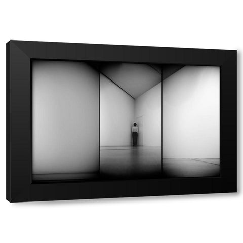 Evolution Black Modern Wood Framed Art Print with Double Matting by Kravanja, Jure