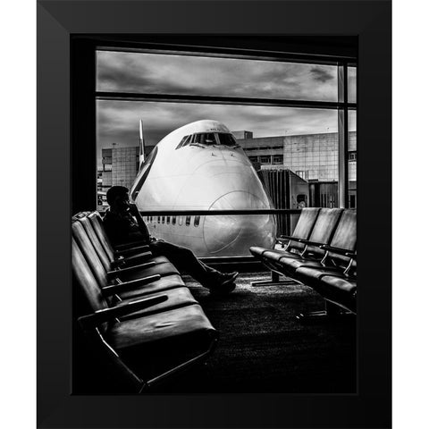Last Call Black Modern Wood Framed Art Print by Majewski, Pawel
