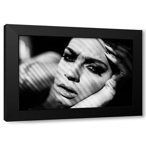 Sensuality Black Modern Wood Framed Art Print with Double Matting by Krystynek MQEP, Martin