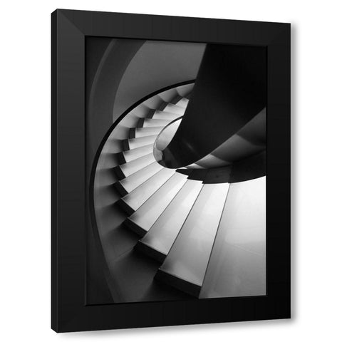 Next Level Black Modern Wood Framed Art Print with Double Matting by P Neto, Filipe