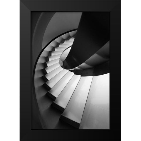 Next Level Black Modern Wood Framed Art Print by P Neto, Filipe