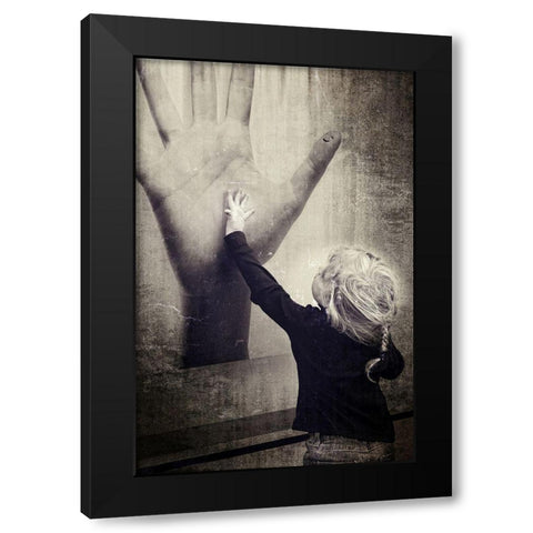 Untitled Black Modern Wood Framed Art Print by Everest, Marta