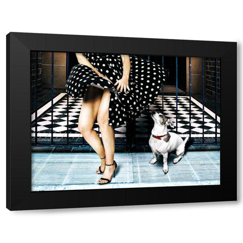 Wow... Black Modern Wood Framed Art Print by Tutsch, Klaus