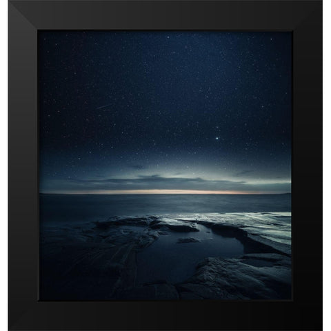 Untitled Black Modern Wood Framed Art Print by Suutari, Mika