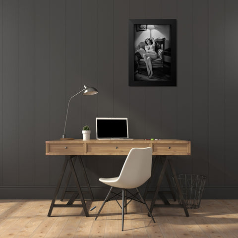 Sleeping Beauty Black Modern Wood Framed Art Print by Micheli, Fabrizio