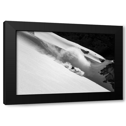 Cloud Of Snow Black Modern Wood Framed Art Print with Double Matting by Sanne, Jakob