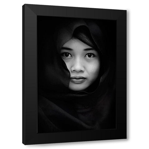 Yuliastuti Black Modern Wood Framed Art Print by Yudhi Winarno, Teguh
