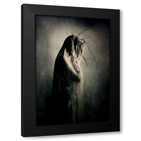 In Between The Light And Shadows Black Modern Wood Framed Art Print with Double Matting by Mest, Olga