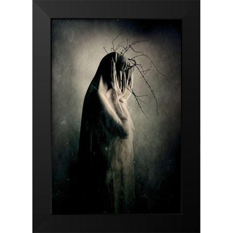 In Between The Light And Shadows Black Modern Wood Framed Art Print by Mest, Olga