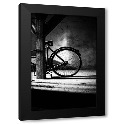 No. 315 Black Modern Wood Framed Art Print by Halasi, Zsolt