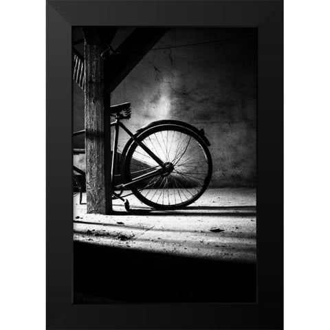 No. 315 Black Modern Wood Framed Art Print by Halasi, Zsolt