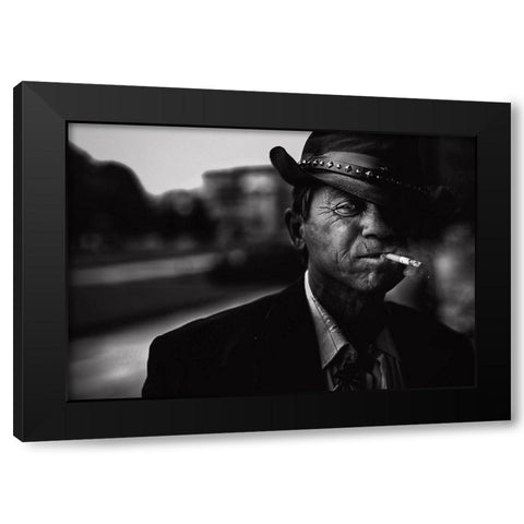 Untitled Black Modern Wood Framed Art Print with Double Matting by Jovanovic, Koki