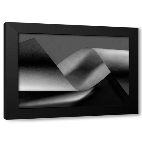 Wound Black Modern Wood Framed Art Print with Double Matting by Kerber, Jutta