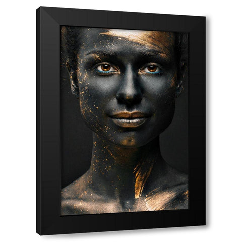 Night Black Modern Wood Framed Art Print with Double Matting by Sutula, Alexandr