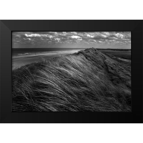 Dunes Hair. Black Modern Wood Framed Art Print by Pardo, Katarzyna